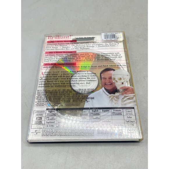 Patch Adams DVD Robin Willams English universal rated PG13 READ - Picture 2 of 3